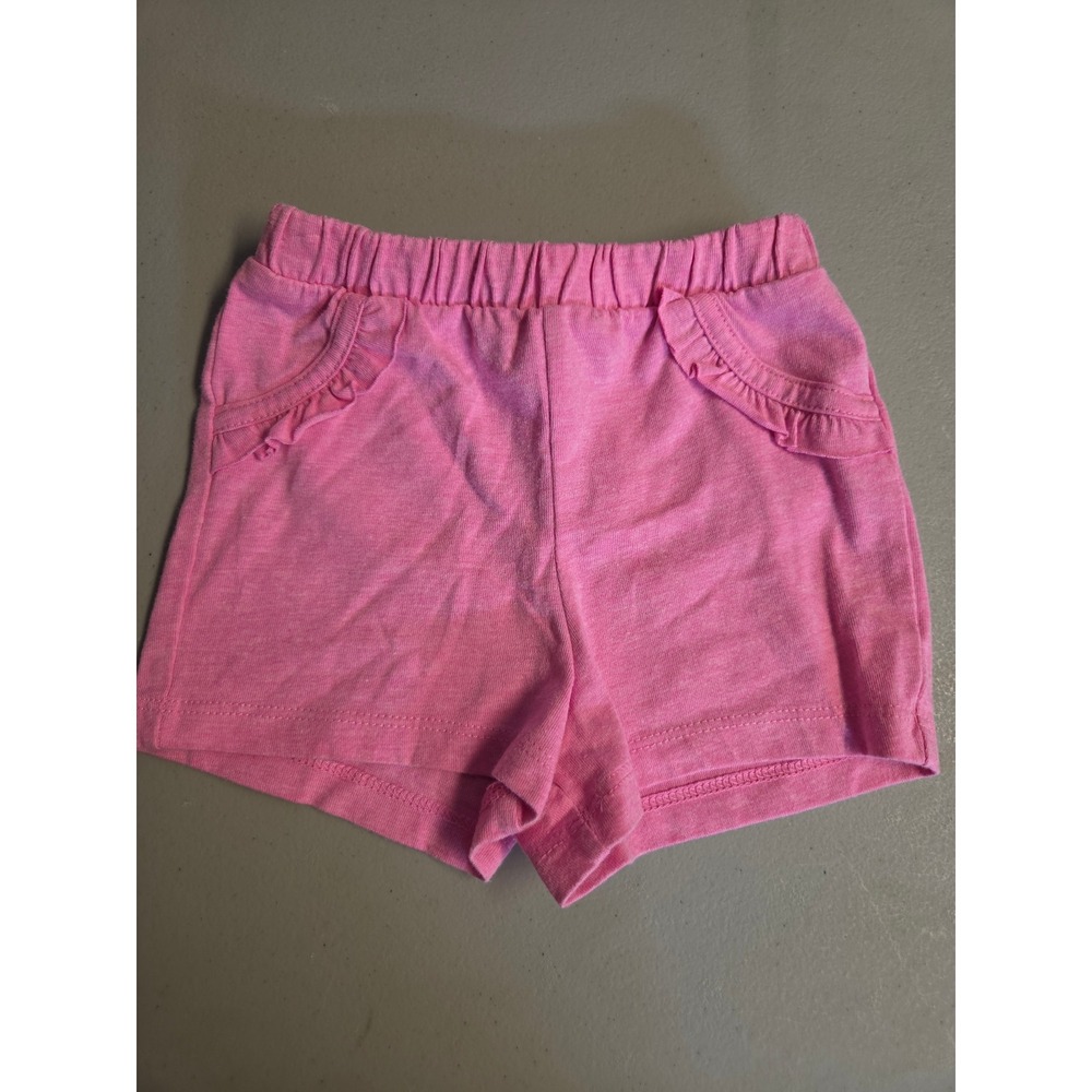 Circo Pink Ruffle Trim Elastic Waist Shorts Baby Girl 6M Girlhoodcore Comfort